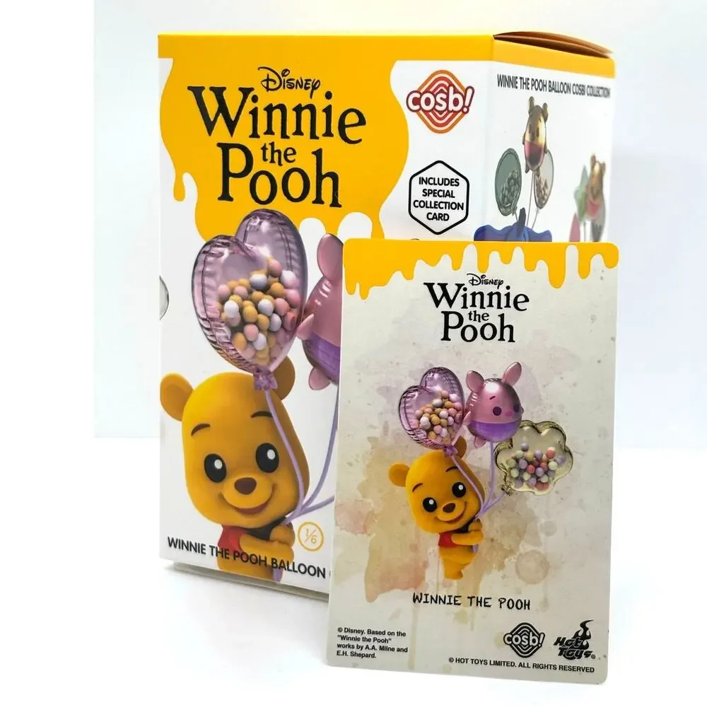 Disney x Cosbi Winnie the Pooh Balloon Collectible Figure, Pooh/Piglet, New